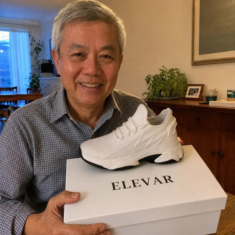 Customer wearing Elevar shoes
