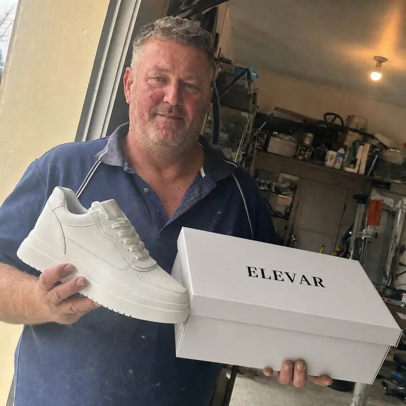 Customer wearing Elevar shoes
