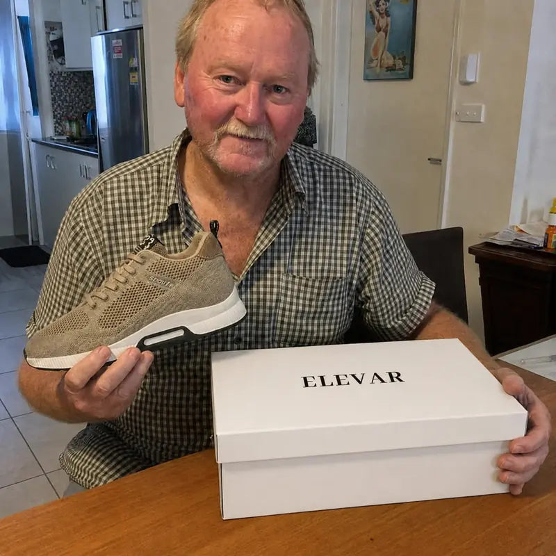 Customer wearing Elevar shoes
